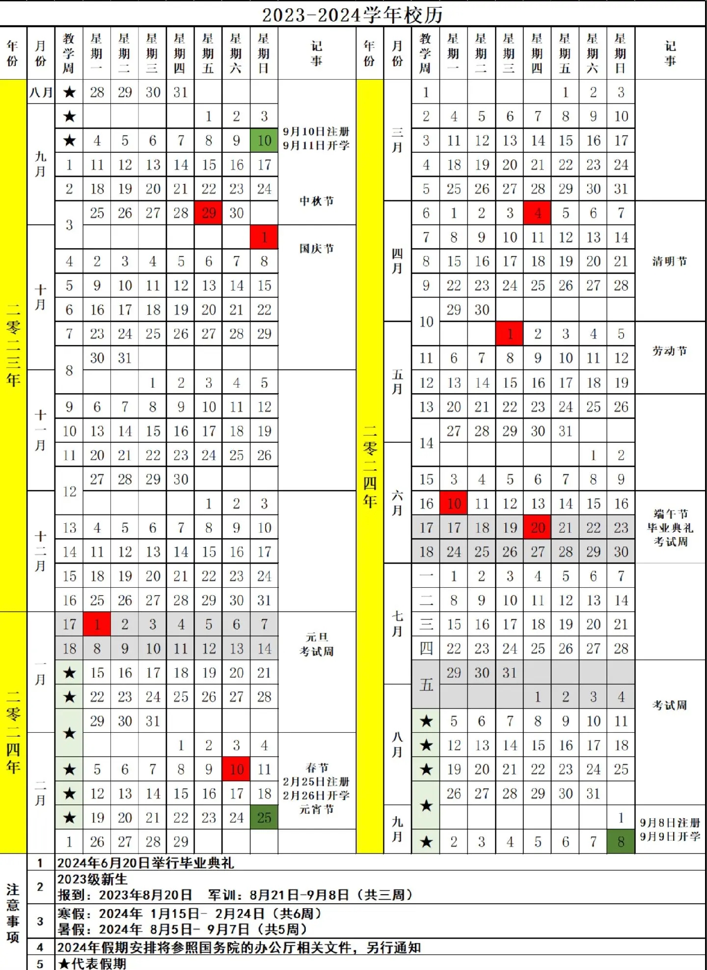 2024延边大学暑假放假时间什么时候 几月几号开学