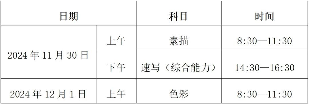 2025浙江艺术统考/联考考试时间 具体什么时候